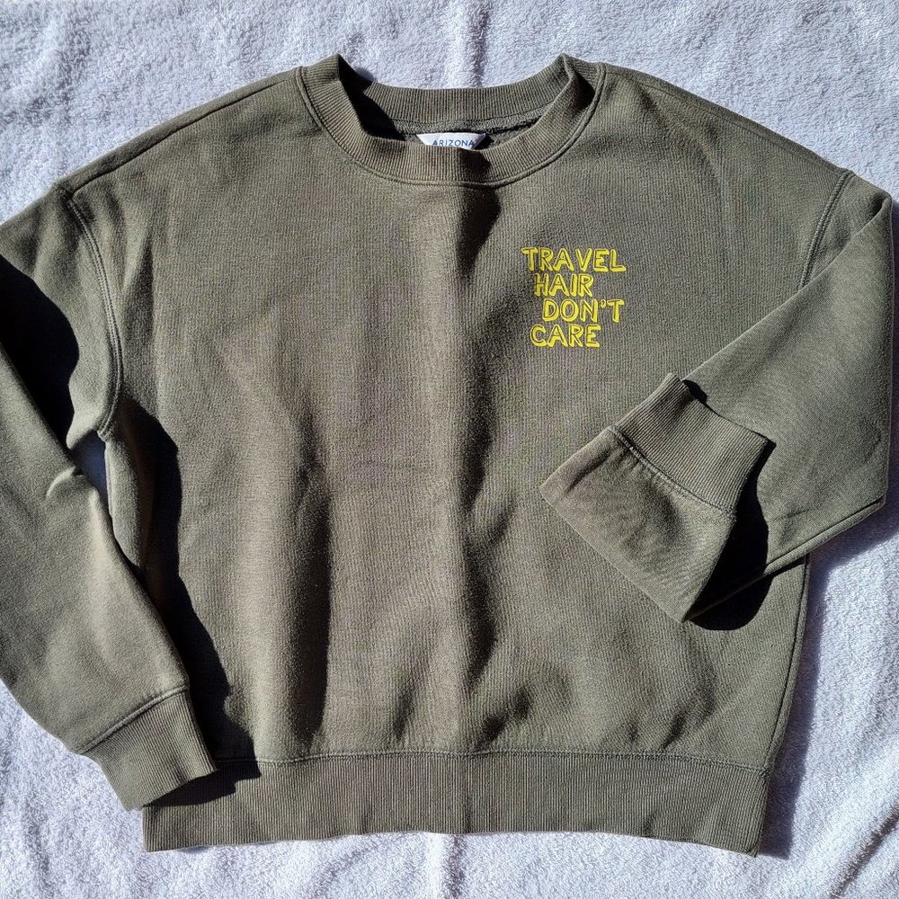Olive crewneck sweatshirt